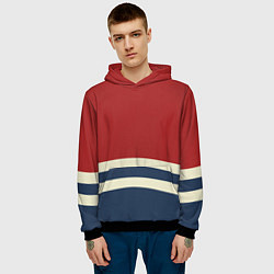 Толстовка-худи мужская Волны в море, цвет: 3D-черный — фото 2