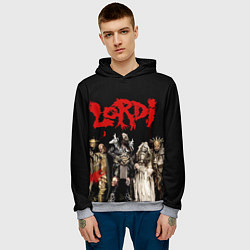 Толстовка-худи мужская LORDI, цвет: 3D-меланж — фото 2