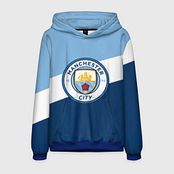 Толстовка-худи мужская FC Manchester City: Colors, цвет: 3D-синий