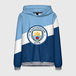 Толстовка-худи мужская FC Manchester City: Colors, цвет: 3D-меланж