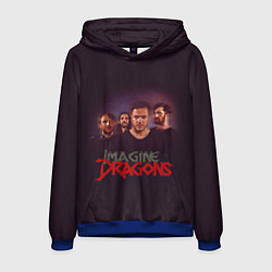 Толстовка-худи мужская Группа Imagine Dragons, цвет: 3D-синий