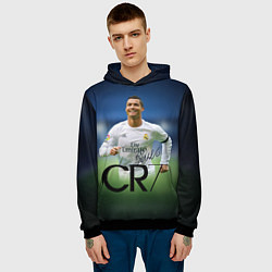 Толстовка-худи мужская CR7, цвет: 3D-черный — фото 2