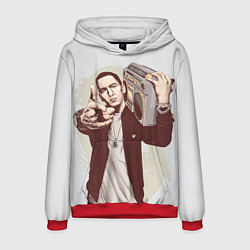 Толстовка-худи мужская Eminem: Street Music, цвет: 3D-красный