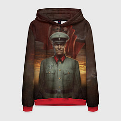 Толстовка-худи мужская Wolfenstein: Wilhelm Strasse цвета 3D-красный — фото 1