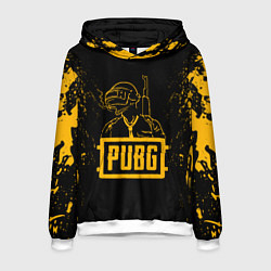 Толстовка-худи мужская PUBG: Black Soldier, цвет: 3D-белый