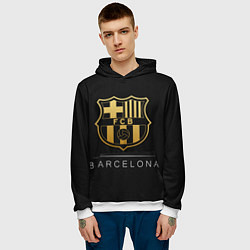 Толстовка-худи мужская Barcelona Gold Edition, цвет: 3D-белый — фото 2