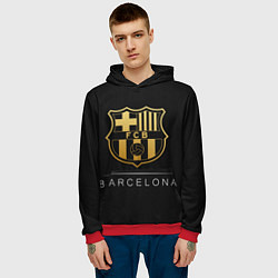 Толстовка-худи мужская Barcelona Gold Edition, цвет: 3D-красный — фото 2