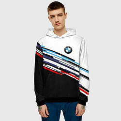 Толстовка-худи мужская BMW BRAND COLOR БМВ, цвет: 3D-черный — фото 2
