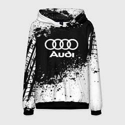 Толстовка-худи мужская Audi: Black Spray, цвет: 3D-черный