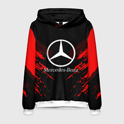 Толстовка-худи мужская Mercedes-Benz: Red Anger, цвет: 3D-белый