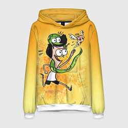 Толстовка-худи мужская Sanjay: Craig & Pizza, цвет: 3D-белый