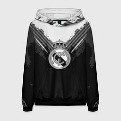 Толстовка-худи мужская FC Real Madrid: Black Style, цвет: 3D-черный