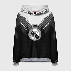 Толстовка-худи мужская FC Real Madrid: Black Style, цвет: 3D-меланж