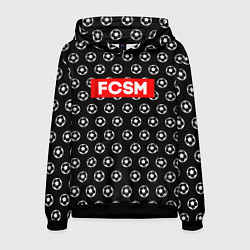 Толстовка-худи мужская FCSM Supreme, цвет: 3D-черный