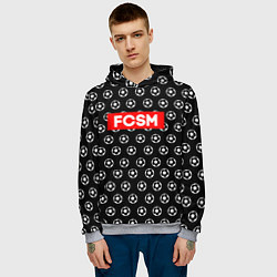 Толстовка-худи мужская FCSM Supreme, цвет: 3D-меланж — фото 2