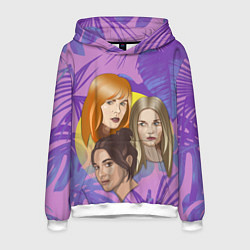 Толстовка-худи мужская Большая или маленькая ложь, цвет: 3D-белый