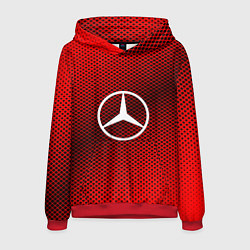 Толстовка-худи мужская Mercedes: Red Carbon, цвет: 3D-красный