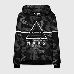 Толстовка-худи мужская 30 STM Camo, цвет: 3D-черный