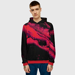 Толстовка-худи мужская Краски марса, цвет: 3D-красный — фото 2