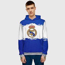 Толстовка-худи мужская Real Madrid FC, цвет: 3D-меланж — фото 2