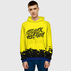 Толстовка-худи мужская GLHF, цвет: 3D-синий — фото 2