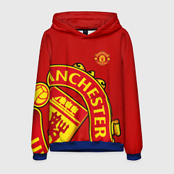 Толстовка-худи мужская FC Man United: Red Exclusive, цвет: 3D-синий