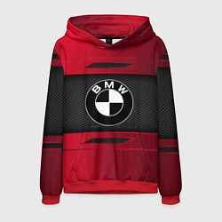 Толстовка-худи мужская BMW SPORT, цвет: 3D-красный