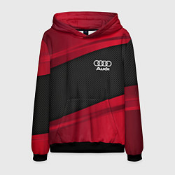 Толстовка-худи мужская Audi: Red Sport, цвет: 3D-черный