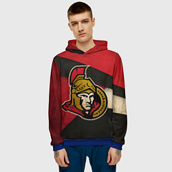 Толстовка-худи мужская HC Ottawa Senators: Old Style, цвет: 3D-синий — фото 2