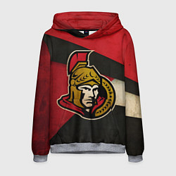 Толстовка-худи мужская HC Ottawa Senators: Old Style, цвет: 3D-меланж