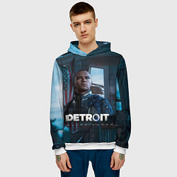 Толстовка-худи мужская Detroit: Markus, цвет: 3D-белый — фото 2