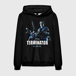 Толстовка-худи мужская Terminator: Is alive, цвет: 3D-черный