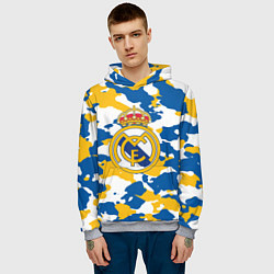 Толстовка-худи мужская Real Madrid: Camo, цвет: 3D-меланж — фото 2