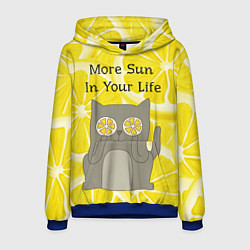 Толстовка-худи мужская More Sun In Your Life, цвет: 3D-синий