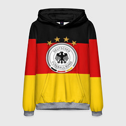 Толстовка-худи мужская Немецкий футбол, цвет: 3D-меланж