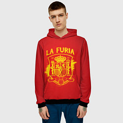 Толстовка-худи мужская La Furia, цвет: 3D-черный — фото 2