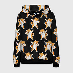 Толстовка-худи мужская Foxes Dab, цвет: 3D-черный