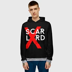 Толстовка-худи мужская Scarlxrd Logo, цвет: 3D-меланж — фото 2