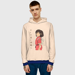 Толстовка-худи мужская Унесённые призраками, цвет: 3D-синий — фото 2