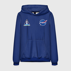 Толстовка-худи мужская NASA: Special Form, цвет: 3D-синий