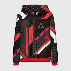 Толстовка-худи мужская CS:GO CYREX CARBON, цвет: 3D-красный