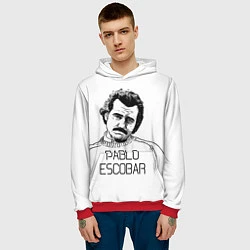 Толстовка-худи мужская Pablo Escobar, цвет: 3D-красный — фото 2