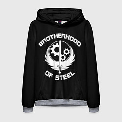 Толстовка-худи мужская Brothood of Steel, цвет: 3D-меланж