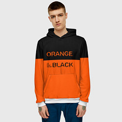 Толстовка-худи мужская Orange Is the New Black, цвет: 3D-белый — фото 2