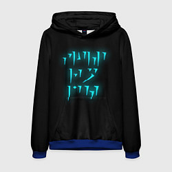 Толстовка-худи мужская TES: FUS RO DAH, цвет: 3D-синий