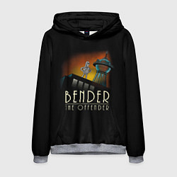 Толстовка-худи мужская Bender The Offender, цвет: 3D-меланж