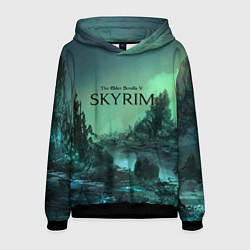 Толстовка-худи мужская SKYRIM, цвет: 3D-черный