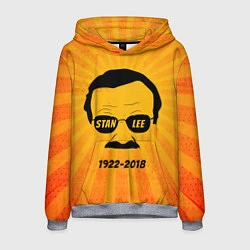 Толстовка-худи мужская Stan Lee 1922-2018, цвет: 3D-меланж