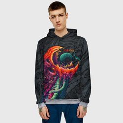 Толстовка-худи мужская CS:GO Hyper Beast Original, цвет: 3D-меланж — фото 2