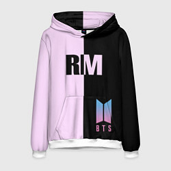 Толстовка-худи мужская BTS RM, цвет: 3D-белый